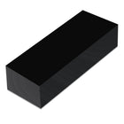 LinkMejor HDPE Block Black HDPE Plastic Sheet 3'' x 12'' x2'' (50mm Thick) High Density Polyethylene Rectangular Solid Plastic Block for DIY Projects, Crafts, Machining, Home Improvement