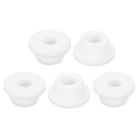 5Pcs Rubber Grommets 13/16"(20mm) Drill Hole, 7/16"(11mm) ID Hole Top Hat Grommet White Silicone Rubber Hole Plug Gasket for Wiring, Automotive