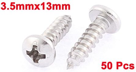 3,5 mm x 13 mm Phillips-kehruselauskruvad, 50 tk