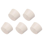 White Tapered Shaped Solid Rubber Stopper for Lab Tube Stopper Size 47-53mm 5Pcs