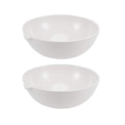 Evaporating Dish High-Temperature Resist Porcelain 100ml Round Form with Spout 2pcs for Lab Heating Liquid Scientific Teaching Experiments