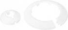 16mm 62mm Pipe Cover Decoration PP Plastic Escutcheon Collar for Water Pipes White 1 Set