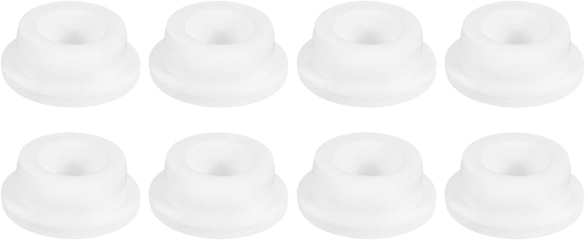 2Pcs White Plug Holes, Waterproof Rubber Button Plug for 63.5mm / 2.5" Hole