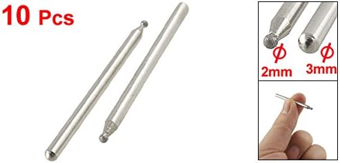 10x 2mm Cap Sferic Montat Puncte Diamant pentru Abraziv 45mm Lungime