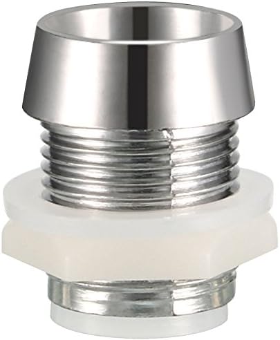 Soporte para bombillas LED LinkMejor de 50 piezas, con diámetro de 10 mm. Soporte de plástico revestido en cromo, diseñado para dispositivos de iluminación que emiten luz.