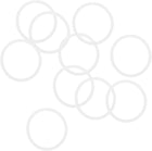 Silicone O-Rings, 30mm OD 26mm ID 2mm Width VMQ Seal Gasket for Compressor Valves Pipe Repair, White, Pack of 10