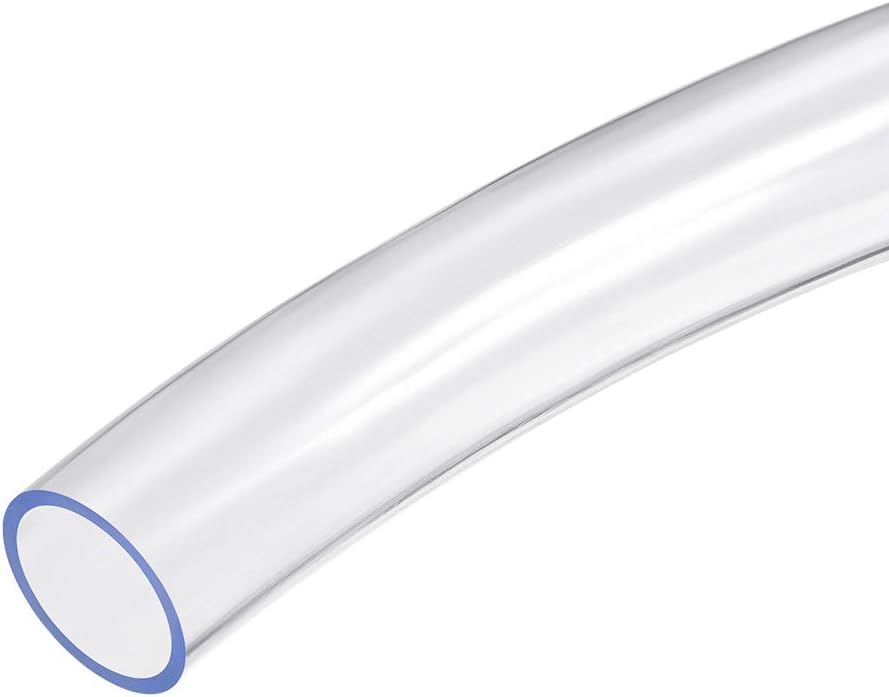 PVC Clear Vinyl Tubing, Plastic Flexible Water Pipe 25mm(1") ID x 30mm OD 2m