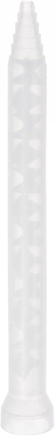 Epoxy Tubes Static Mixer, 6.18-inch Plastic Resin Mixing Nozzle Round Connector for AB Glue Adhesive Gun Applicator 400ml Cartridges, White