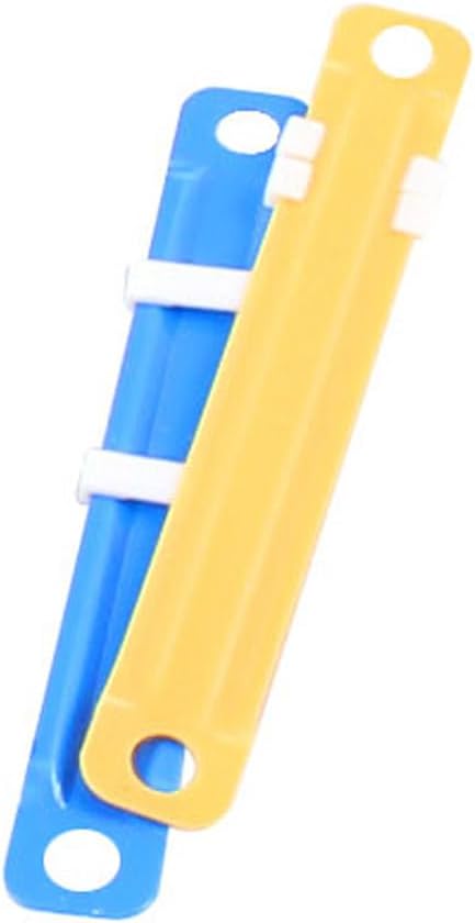 50 Sets Assorted Color Documents Files Metal Clamps Clip Paper Fasteners
