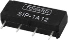 DC 12V Open Style 4 Pin SIP-1A12 4-Pin Dry Reed Relay Black