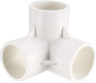 3 Way Elbow PVC Pipe Fitting Furniture Grade 32mm Size Tee Corner Fittings White