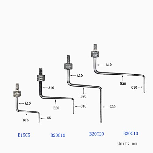LinkMejor Needle Point Contact Points for Dial Indicators M2.5 Thread (A Set)