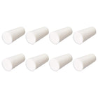 12-17mm Beige Drilled Silicone Stopper Plugs for Flask Test Tube Stopper 8pcs