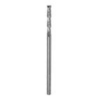 Carbide Square End Mill, 3/16" Diameter Uncoated 2 Flutes Milling Bit Cutter, for Aluminum Copper Non-Ferrous Metal, 3/16" Shank 1-5/16" Cut Length 4" Extra Long