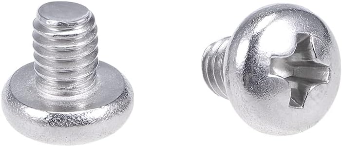 M4x5mm Machine Screws Pan Phillips Cross Head Screw 304 Stainless Steel Fasteners Bolts 20Pcs