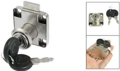 Boulon de montage encastrable pour caisse en acier avec serrure verrouillante serrure avec 2 clés