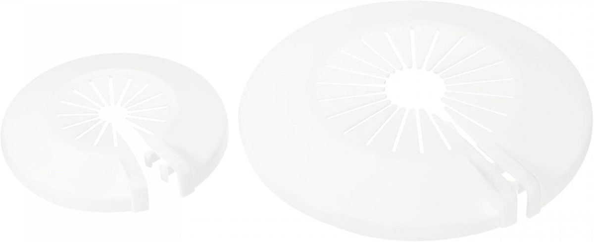 15-55mm Pipe Cover Decoration PP Plastic Escutcheon Collar for Water Pipes White 1 Set