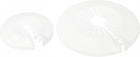15-55mm Pipe Cover Decoration PP Plastic Escutcheon Collar for Water Pipes White 1 Set