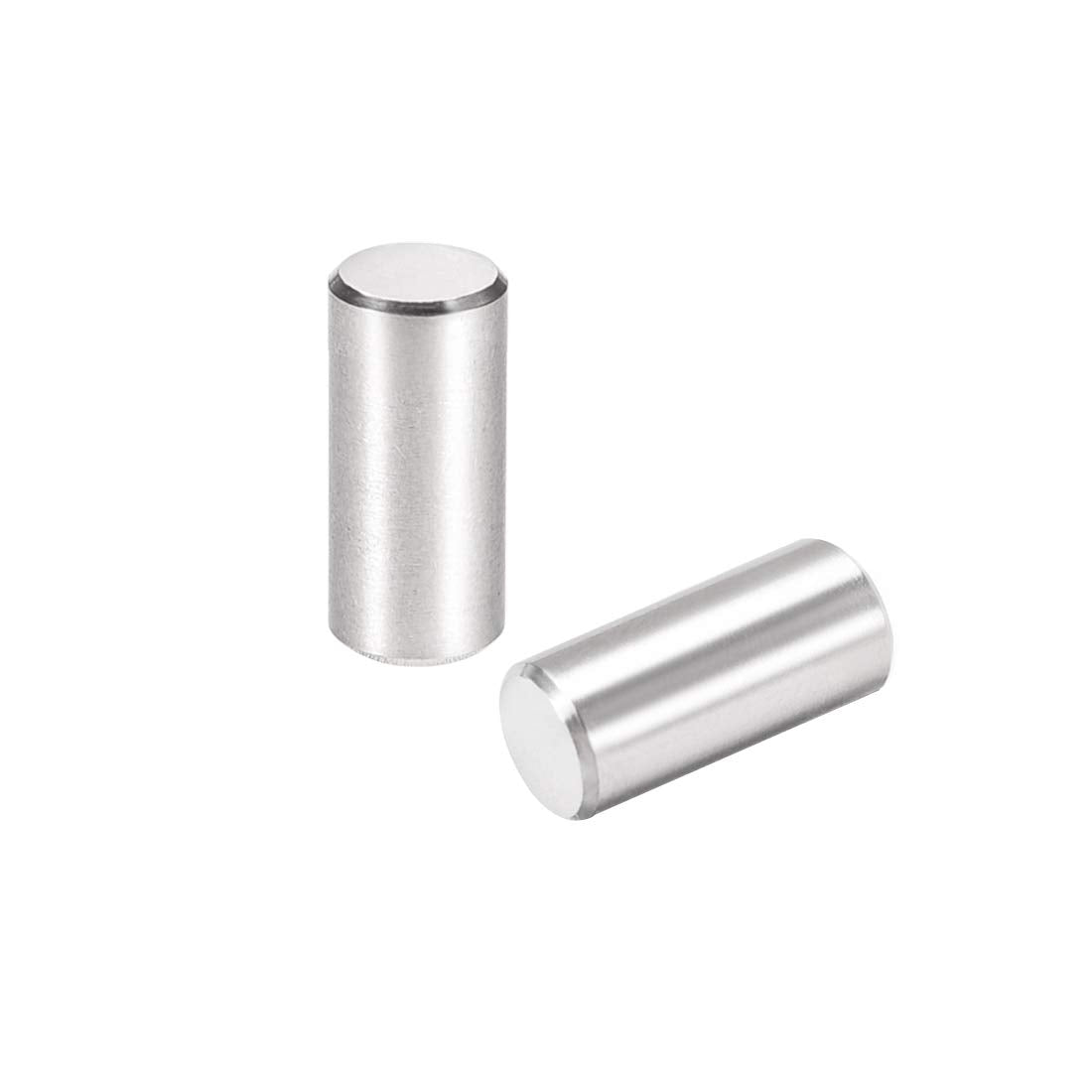 50Pcs 6mm X 14mm Dowel Pin 304 Stainless Steel Cylindrical Shelf Support Pin Fasten Elements Silver Tone