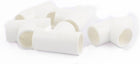 5 Pcs T Shape 3 Way Water Fuel Hard Pipe PVC-U Connector 25mm Inner Dia.