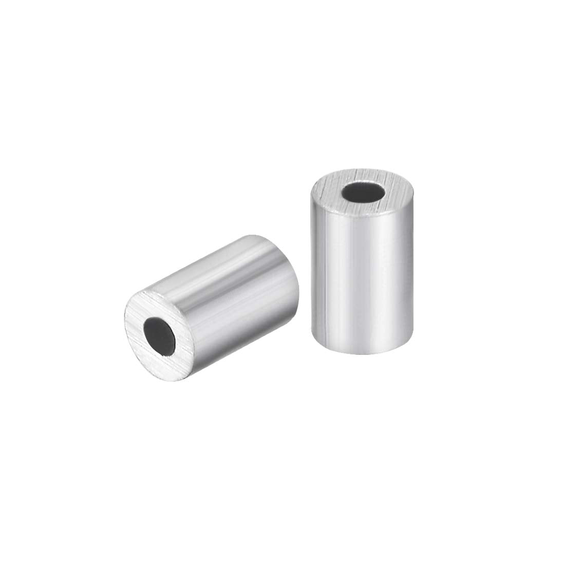 Aluminum Wire Rope Stop Sleeve Round Cable Ferrule Loop for 3/64" Wire Rope Pack of 100