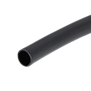 Heat Shrink Tubing, 1/8"(3.2mm) Dia 7.4mm Flat Width 3:1 Rate Shrinkable Tube Cable Sleeve 1m - Black