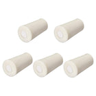 16-23mm Beige Drilled Silicone Stopper Plugs for Flask Test Tube Stopper Fit 21mm Hole 5pcs