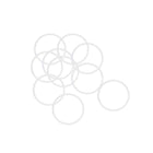Silicone O-Rings, 28mm OD 25mm ID 1.5mm Width VMQ Seal Gasket for Compressor Valves Pipe Repair, White, Pack of 10