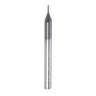 Carbide Square End Mill, 1/32" Diameter TiAlN Coated 3 Flutes Milling Bit Cutter, for Hardened Steel Stainless Steel Alloy Metal, 1/8" Shank 1/8" Cut Length 1-1/2" Long HRC55