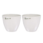 Porcelain Crucible Cup 200ml for Foundry Melting Casting Refining 2pcs
