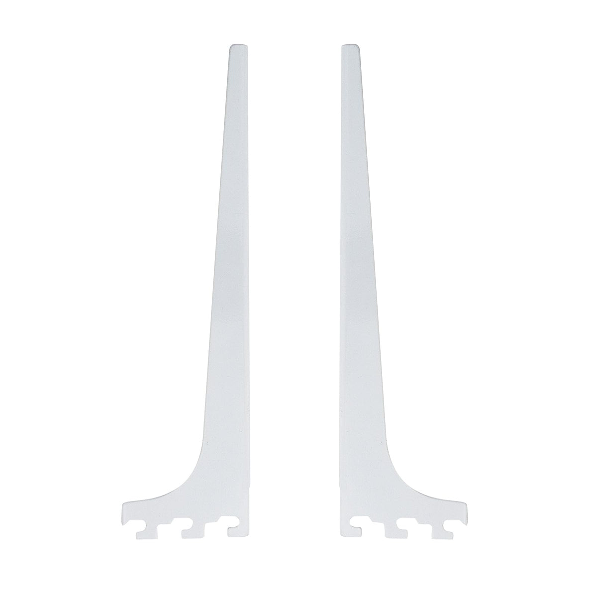 LinkMejor 2 Pack 10" Ajustables Soportes de Estante Vertical, Blanco