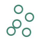 Fluorine Rubber O-Rings, 9mm OD 6mm ID 1.5mm Width FKM Seal Gasket for Machinery Plumbing, Green, Pack of 5