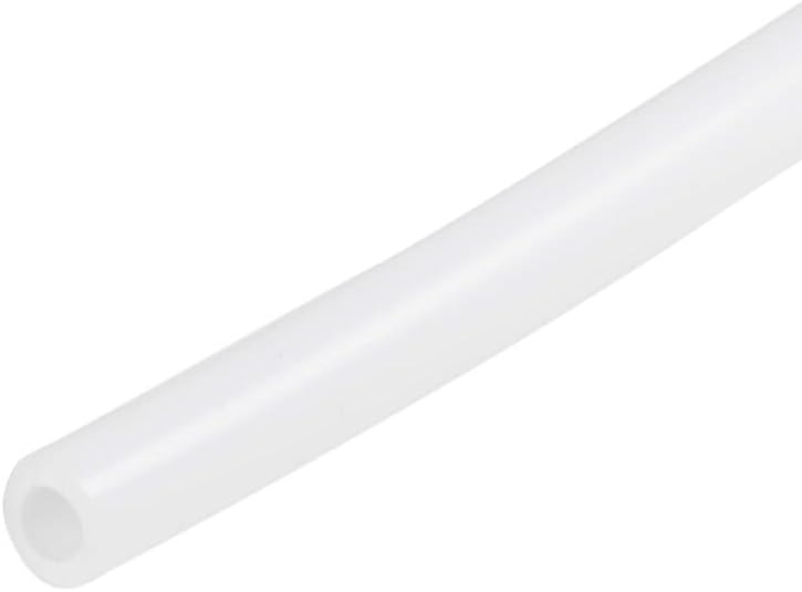 Silicone Tubing, 1/4"(6mm) ID x 3/8"(10mm) OD 3.3ft Silicone Rubber Tube Air Hose Water Pipe for Pump Transfer White