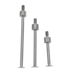 LinkMejor Punti di Contatto Piana per Calibro a Dadi di Profondità 0.4mm Spessore 5mm Diametro M2.5 Filo (Un Set)