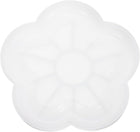 1 Pcs Flower Tray Coaster Silicone Resin Mould, Tray Moulds for Resin Casting, Epoxy Resin Moulds for Coasters Trays DIY Art Cup Bowl Mats, Candle Holder, Home Decoration, White