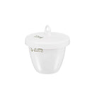 Porcelain Crucible Cup 20ml with Lid for Foundry Melting Casting Refining