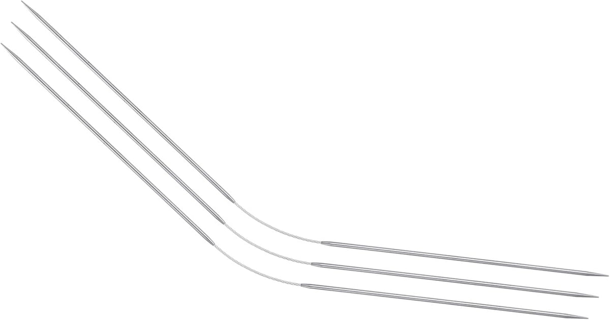 3Pcs 1.8mm Double-Pointed Flexible Knitting Needles 9 Inch(23cm) Stainless Steel Needle for Handmade Projects DIY Knitting