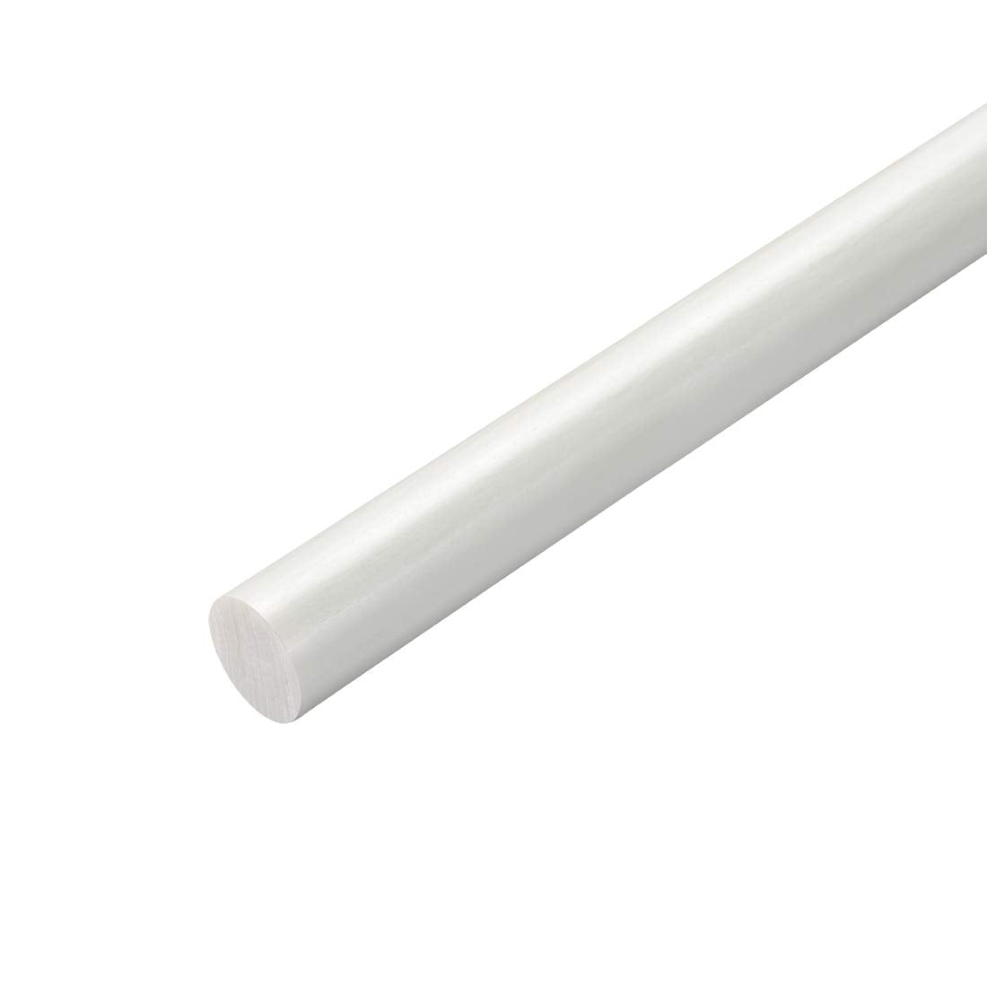 Plastic Round Rod,3/8 inch Dia 20 inch Length,White Round Rod Engineering Round Engineering Plastic Bar