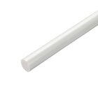 Plastic Round Rod,3/8 inch Dia 20 inch Length,White Round Rod Engineering Round Engineering Plastic Bar