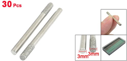 30kpl 3mm särmikkäät nose 3mm alumiininen teräspää hionta kiillottimet