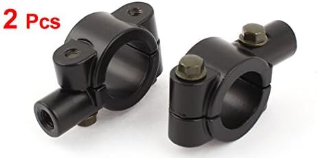 2 Pcs 8mm Motorcycle Handlebar Mirror Mount Holder Aluminum Clamp