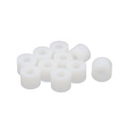Plastic Round Non-Threaded Column Standoff Support Spacer Washer 12x9mm 10pcs White