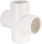 PVC Pipe Fitting 4 Way Cross Schedule 40 25mm Socket Tee Corner Fittings White