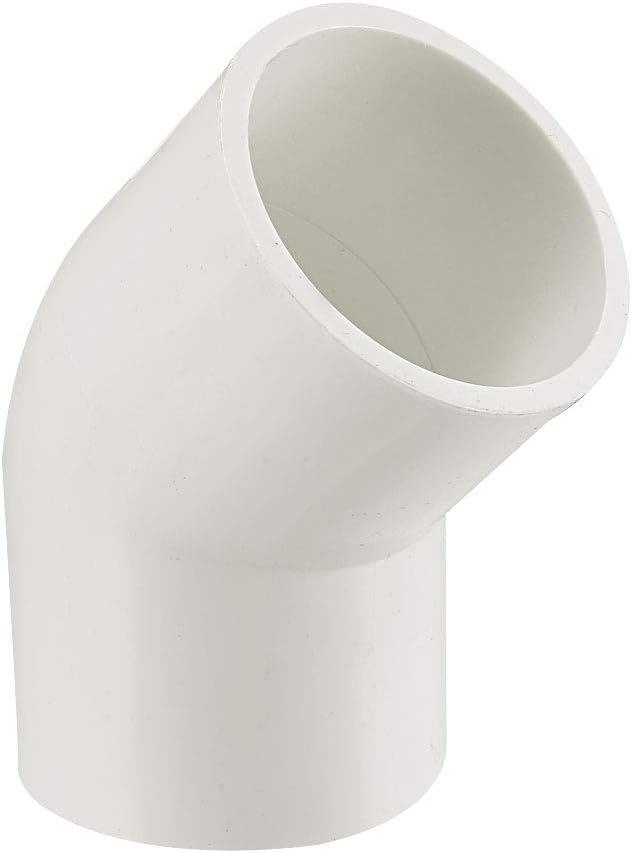 40mm Slip 45 Degree PVC Pipe Fitting Elbow Coupling Connector 2 Pcs