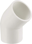 40mm Slip 45 Degree PVC Pipe Fitting Elbow Coupling Connector 2 Pcs