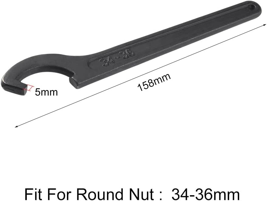 C Hook Spanner Wrench Collet Chuck untuk Nut Bulat 38-42mm