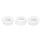 3Pcs Rubber Grommets 40mm Drill Hole, 30mm ID Hole Top Hat Grommet White Silicone Rubber Hole Plug Gasket for Wiring, Automotive