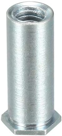 M3 x 0.5mm Pitch Hex Head Carbon Steel Blind Hole Self Clinching Standoff Nuts, Pack of 100