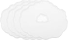 4pcs Silicone Coaster Molds for Epoxy Resin Irregular with Hole Agate Geode Epoxy Resin Coaster Molds for Making DIY Craft, Cups Mats, Candle Holder, Home Decoration, White