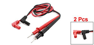 Multimeter Messkabel Sonde 4mm Bananenstecker 1000V 80cm Länge Schwarz Rot 21mm Sondenlänge mit Gewinde 2Stück